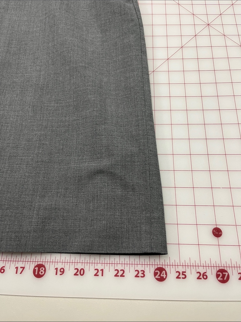 J. CREW "Resume" Career Classic Italian Stretch Wool Charcoal Gray Sheath SZ 18 - Picture 13 of 16
